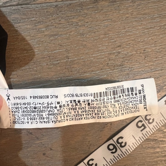 Zara Black mini Dress drapped Small NWT - Picture 14 of 15